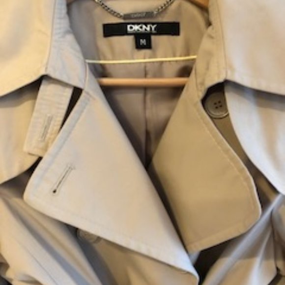 DKNY CLASSIC MID LENGTH TRENCH COAT - Picture 2 of 2